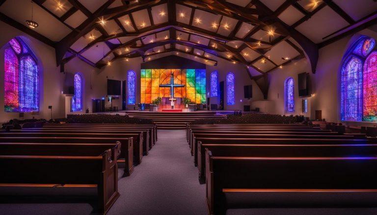 LED wall for church in Lorain