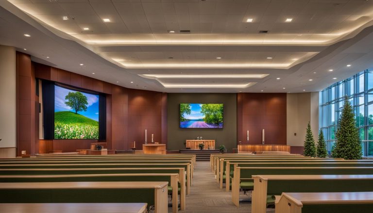 LED wall for church in Menomonee Falls