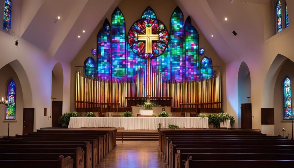 LED wall for church in Middletown