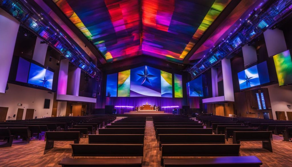 LED wall for church in Minneapolis