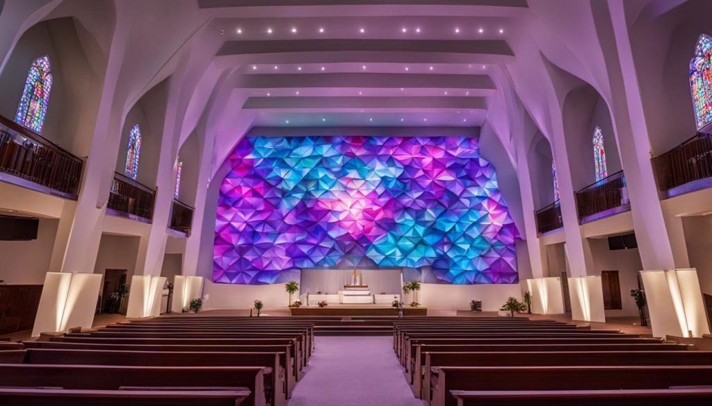 LED wall for church in Minnetonka