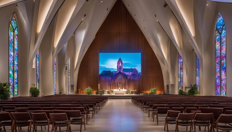 LED wall for church in Rochester