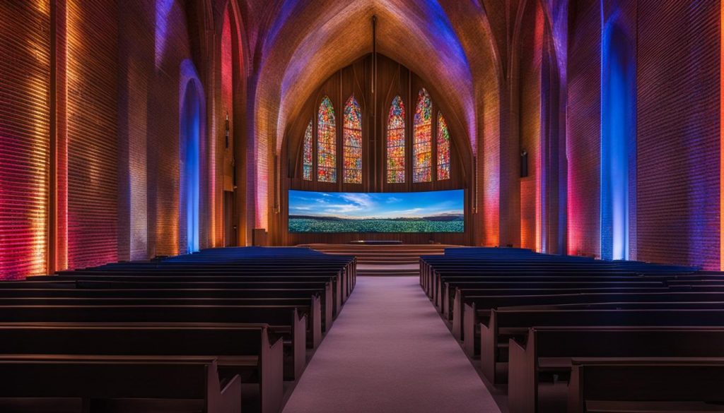 LED wall for church in Rockville