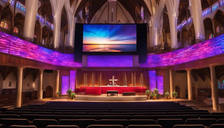 LED wall for church in Sheboygan