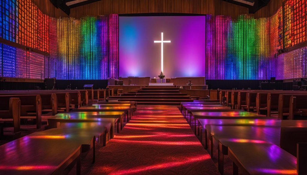 LED wall for church in St. Clair Shores