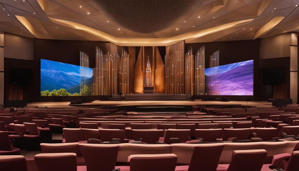 LED wall for church in Towson