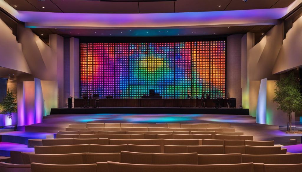 LED wall for church in Wauwatosa