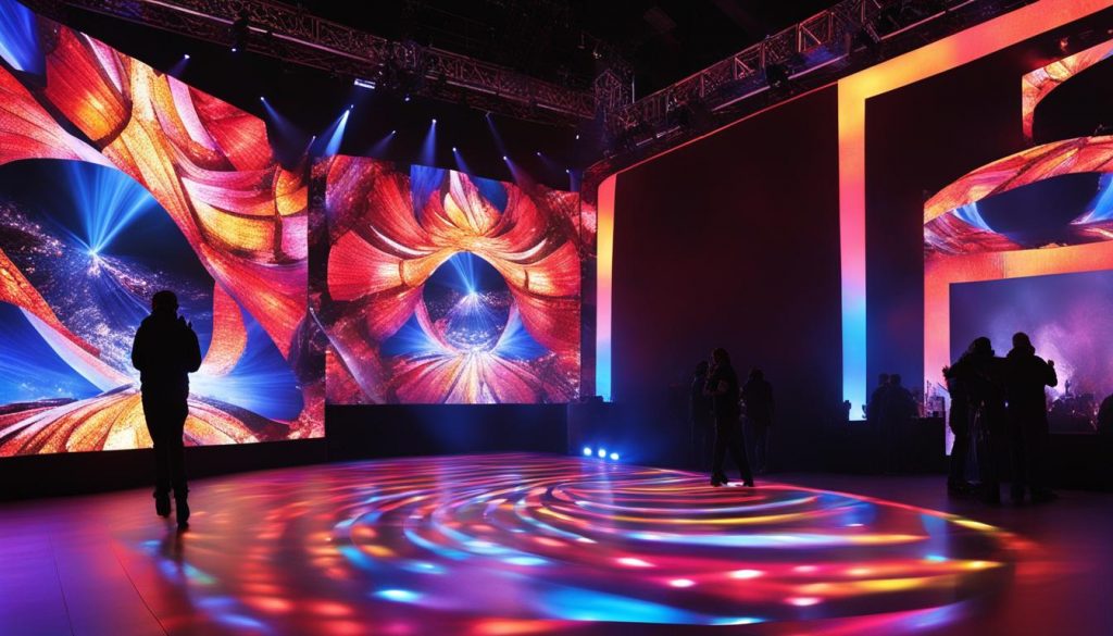 LED wall for events