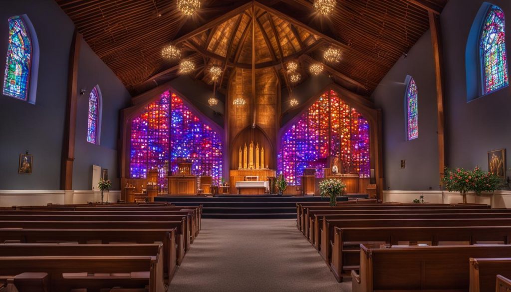 LED wall for worship services