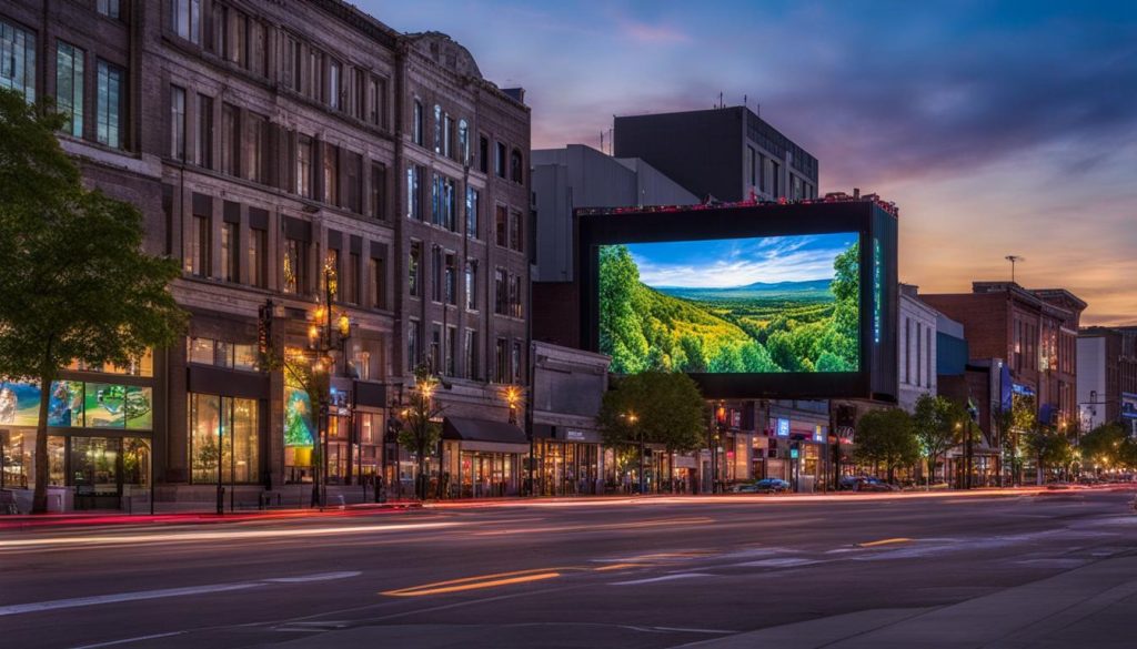 LED wall in La Crosse