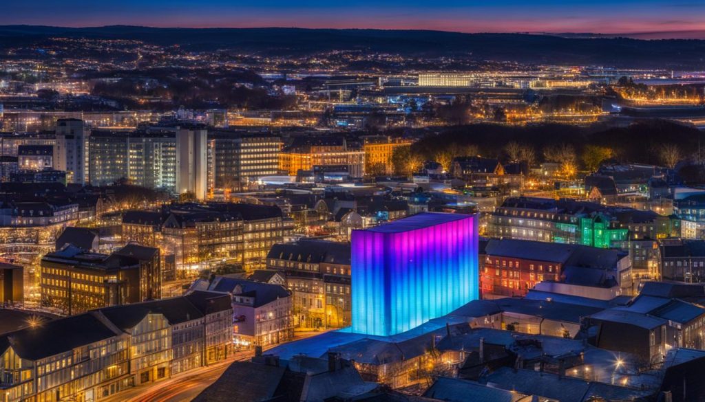 LED wall in Plymouth