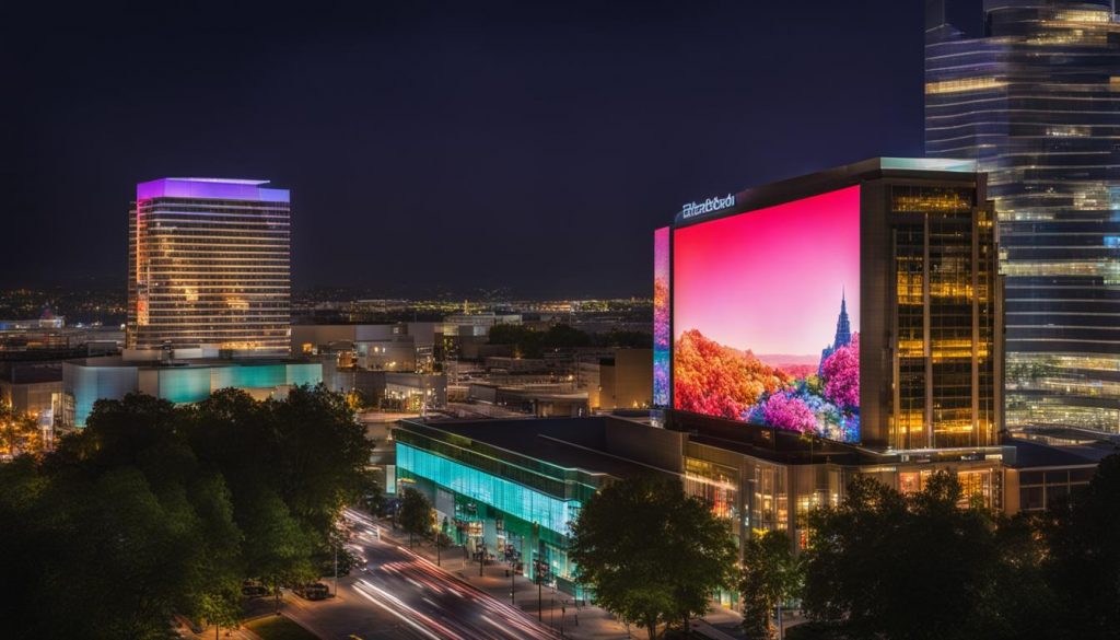 Large format LED display for impactful outdoor advertising