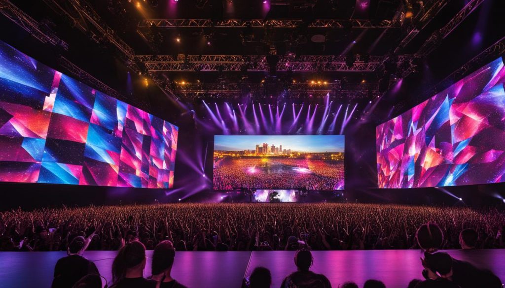 Video walls for concerts in Livonia