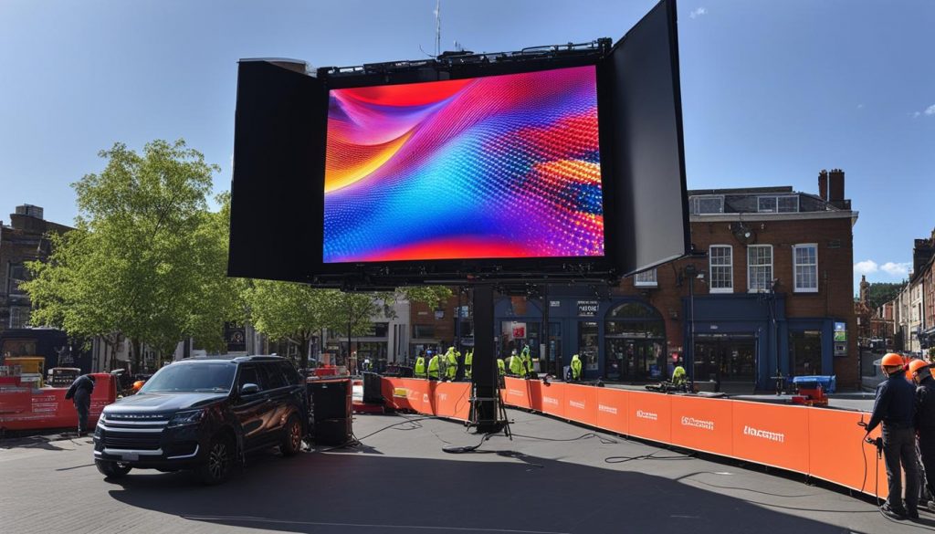 Outdoor LED Screen Installation