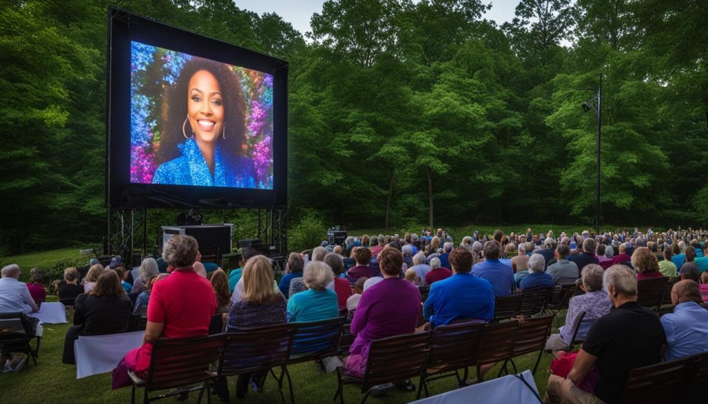 Outdoor LED screen for church