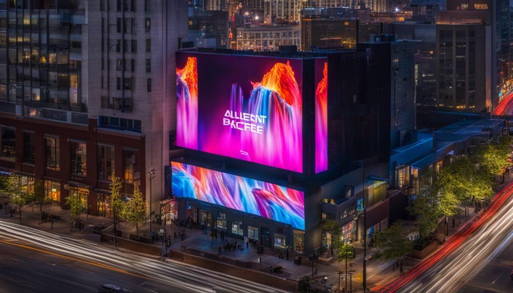 Outdoor LED screen in Allentown