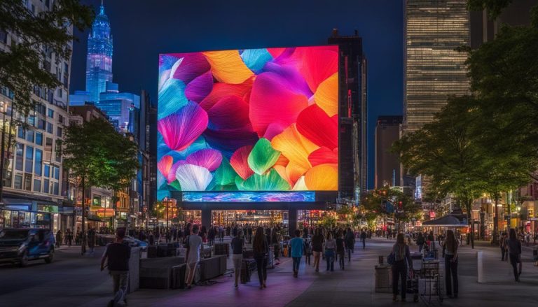 Outdoor LED screen in Canton