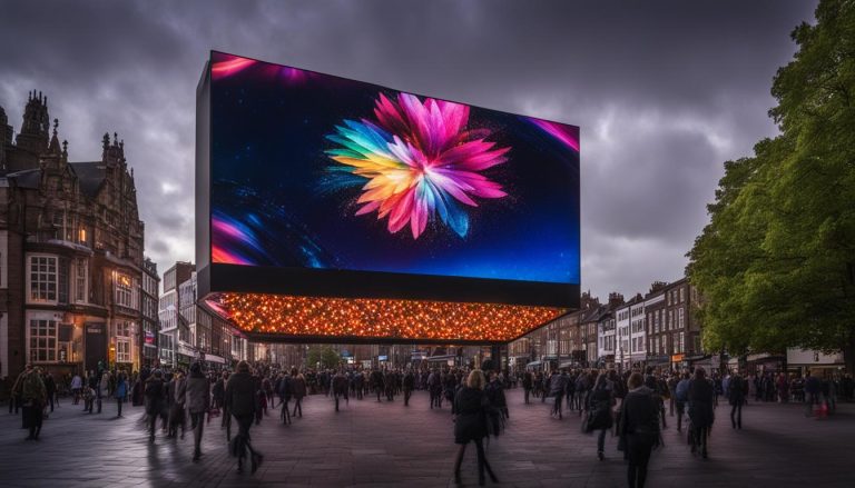 Outdoor LED screen in Chester