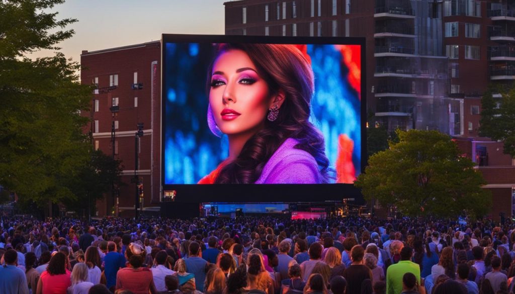 Outdoor LED screen in Clarksville