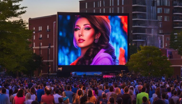 Outdoor LED screen in Clarksville