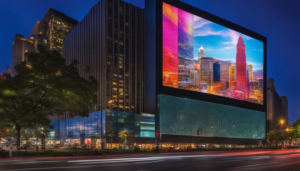 Outdoor LED screen in Columbia