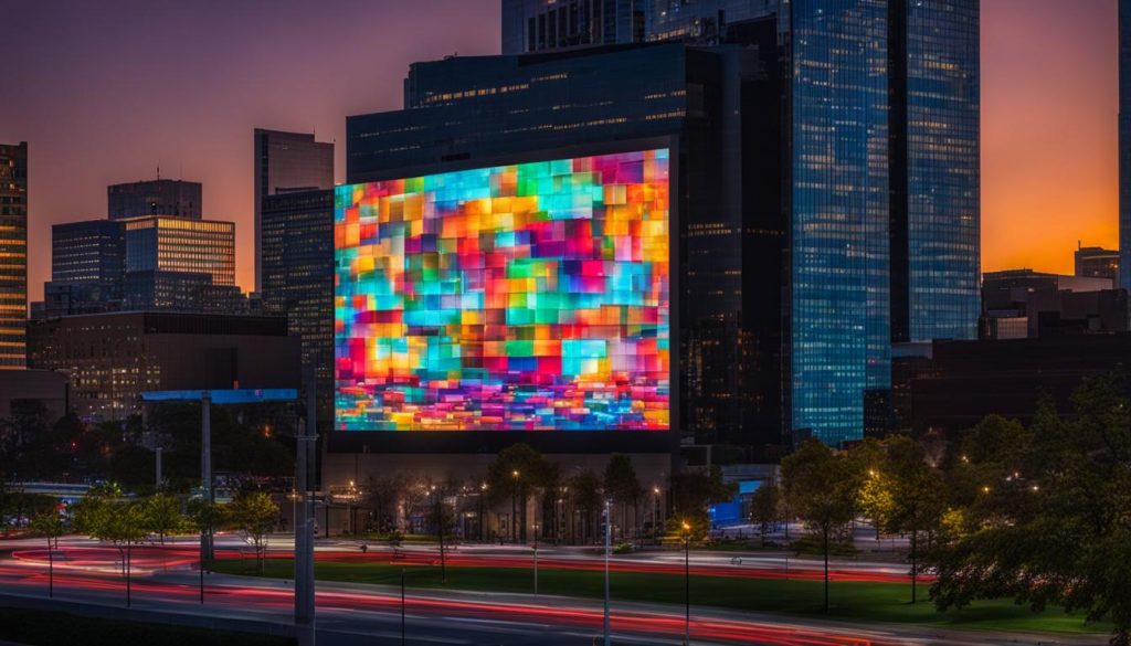 Outdoor LED screen in Columbus