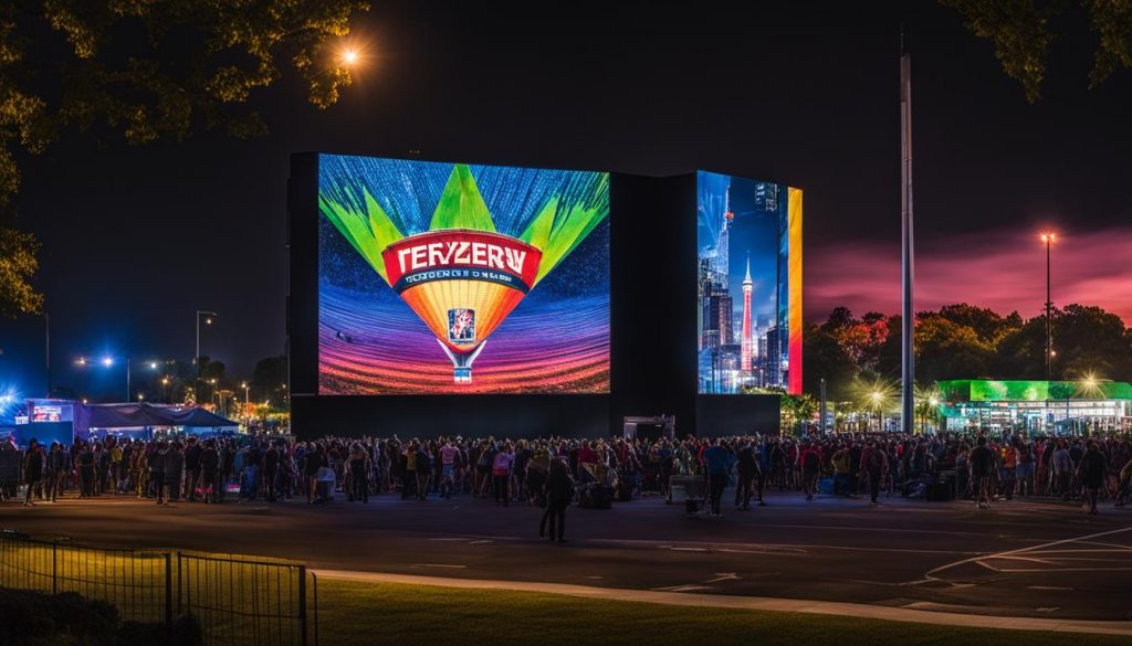 Outdoor LED screen in Dayton