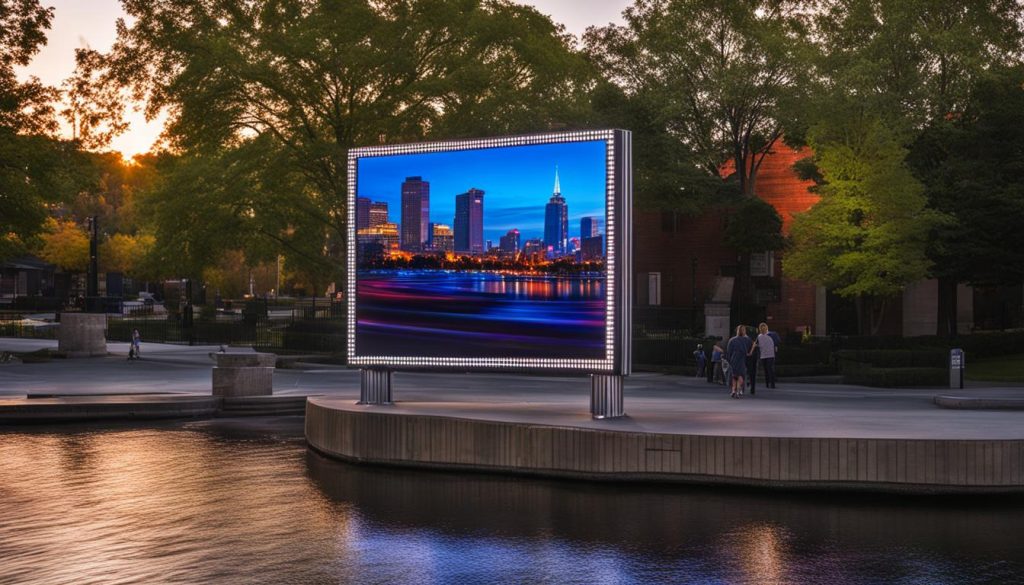 Outdoor LED screen in Erie