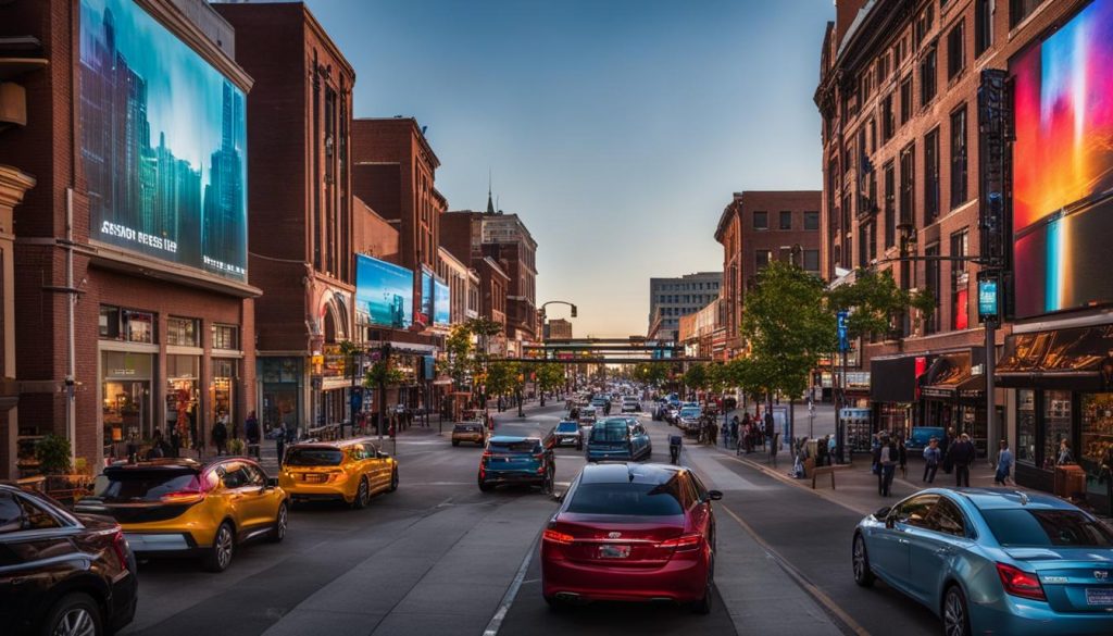 Outdoor LED screen in Erie