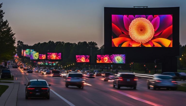 Outdoor LED screen in Farmington Hills