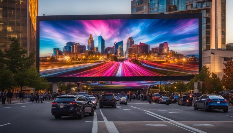 Outdoor LED screen in Gaithersburg