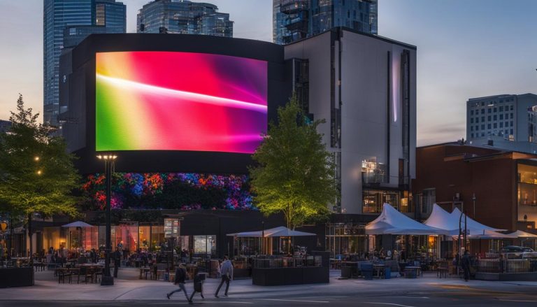 Outdoor LED screen in Germantown