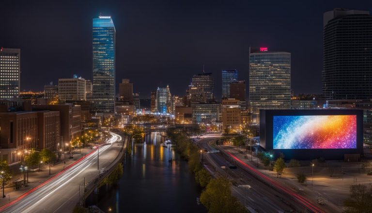 Outdoor LED screen in Grand Rapids