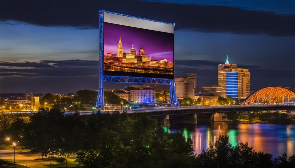 Outdoor LED screen in Harrisburg