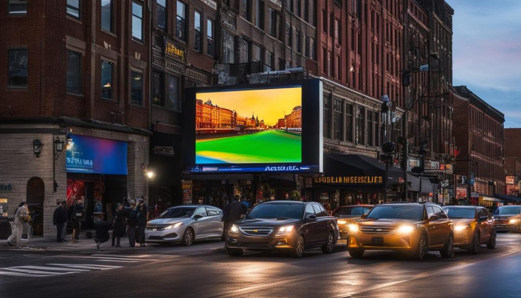 Outdoor LED screen in Hazleton