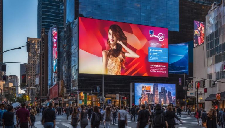 Outdoor LED screen in Lakewood