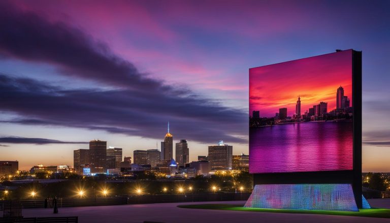 Outdoor LED screen in Lansing