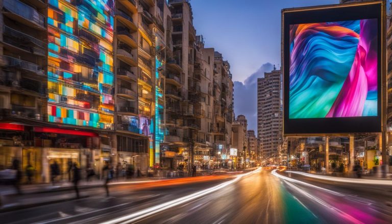 Outdoor LED screen in Lebanon