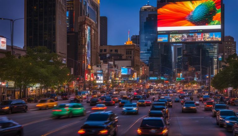 Outdoor LED screen in Minneapolis