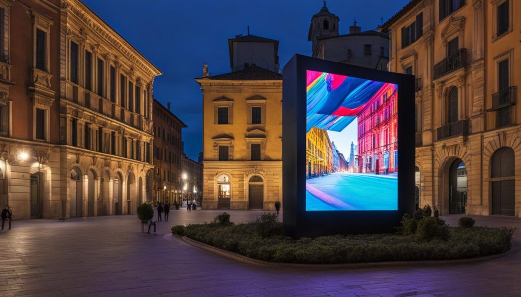 Outdoor LED screen in Parma