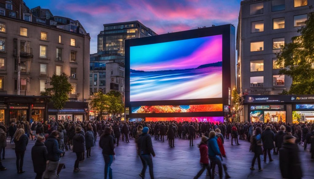 Outdoor LED screen in Plymouth