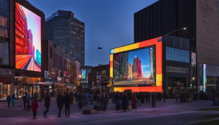 Outdoor LED screen in Pontiac