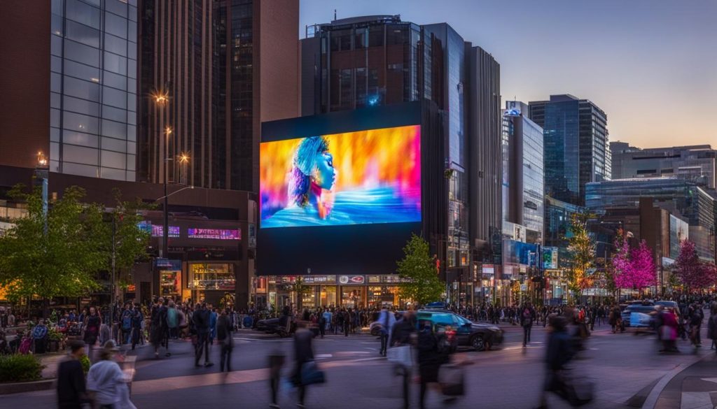 Outdoor LED screen in Silver Spring