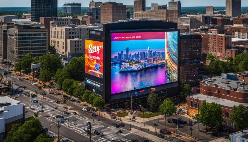 Outdoor LED screen in Springfield