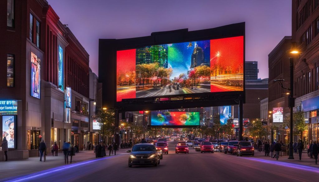 Outdoor LED screen in St. Louis Park