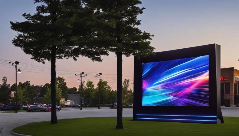 Outdoor LED screen in Troy