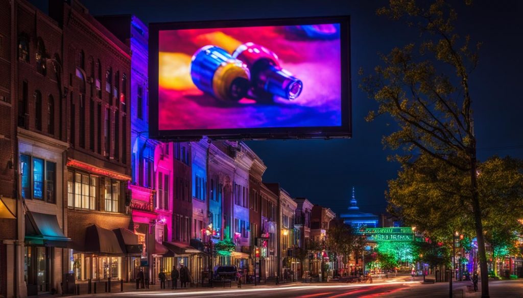 Outdoor LED screen in Wilkes-Barre