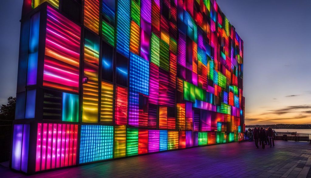 Outdoor LED wall