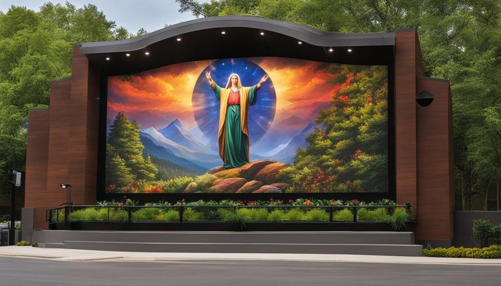 Outdoor LED wall for churches in Ellicott City