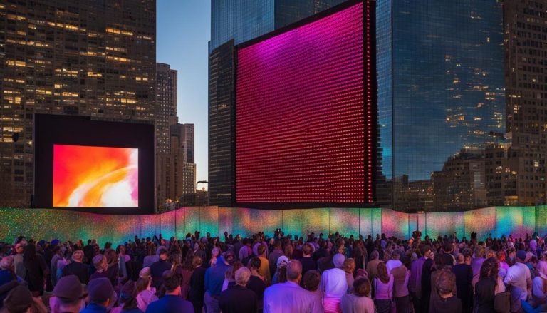 Portable LED wall in Detroit